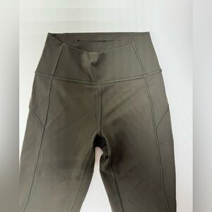 Olive High-Waisted Leggings